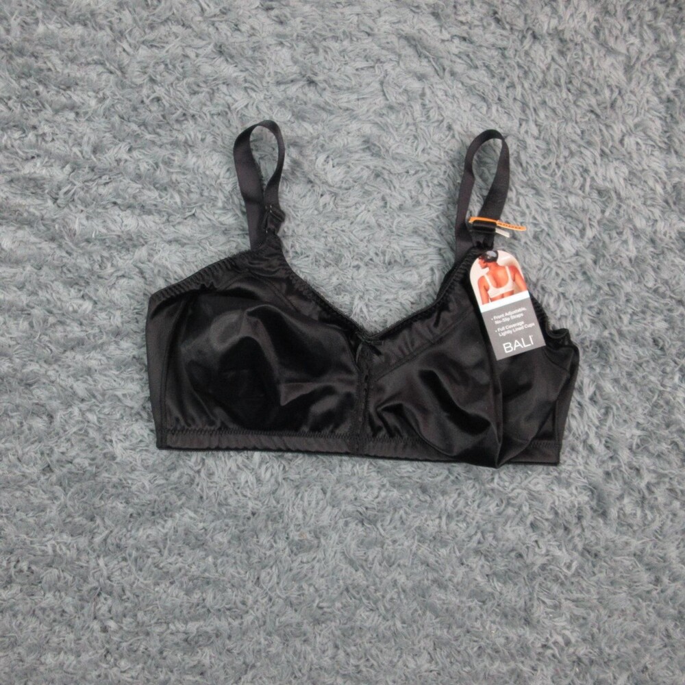 Bali Cool Comfort Bra Womens 40DD Black Wireless Full Coverage Lightly Lined NWT
